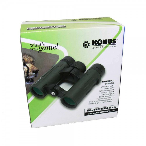 Бинокль Konus Supreme 8x32 W.A. green - 3463830 Бинокль Konus Supreme 8x32 W.A. green - 3463830