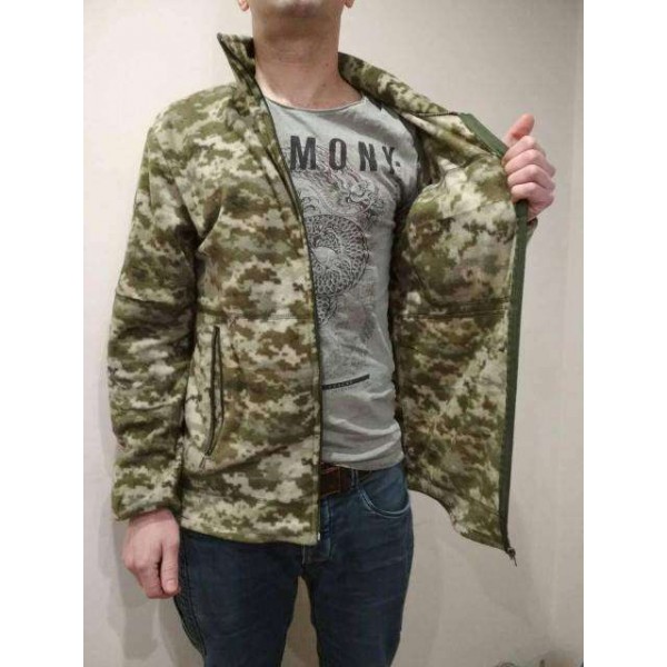 Кофта флісова піксель ВСУ 220 гр/м - 3464642