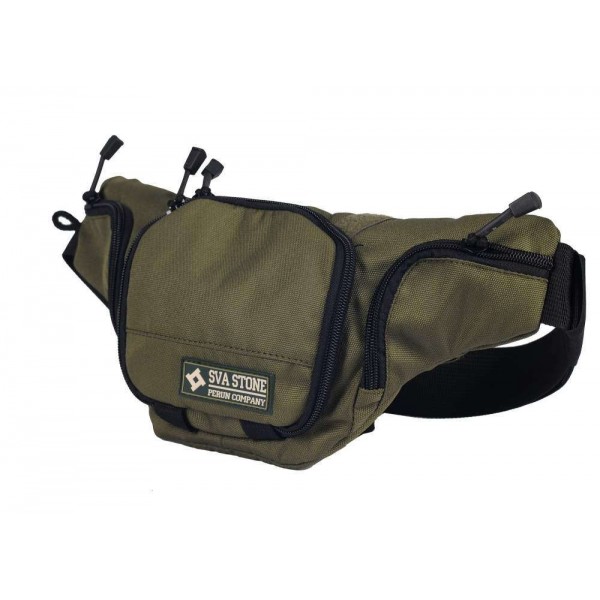 SvaStone сумка-пояс для пістолета з лого олива - 3464715