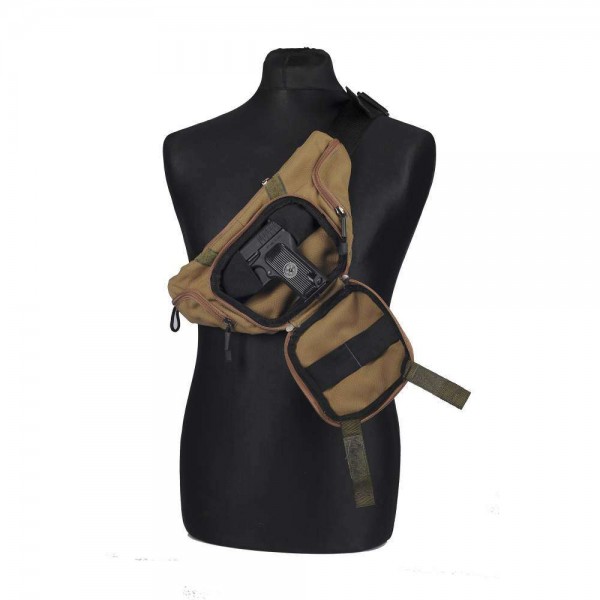 SvaStone сумка-пояс для пистолета с липучкой койот - 3464721