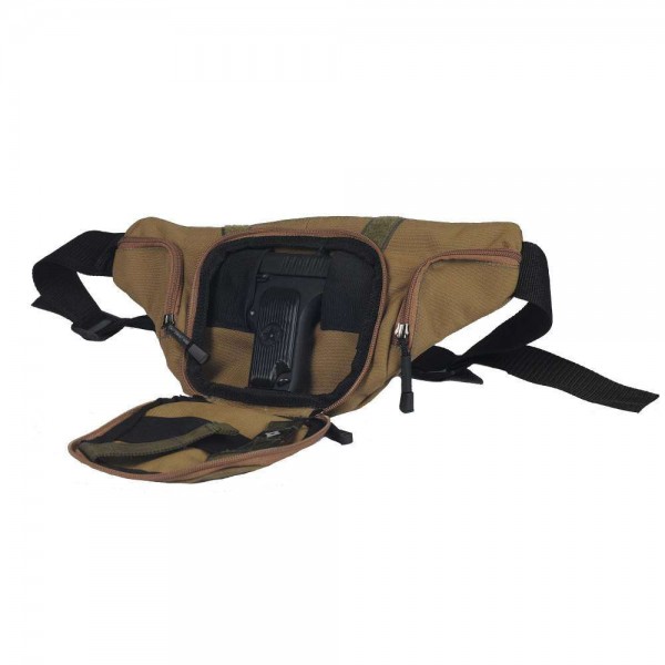 SvaStone сумка-пояс для пистолета с липучкой койот - 3464721