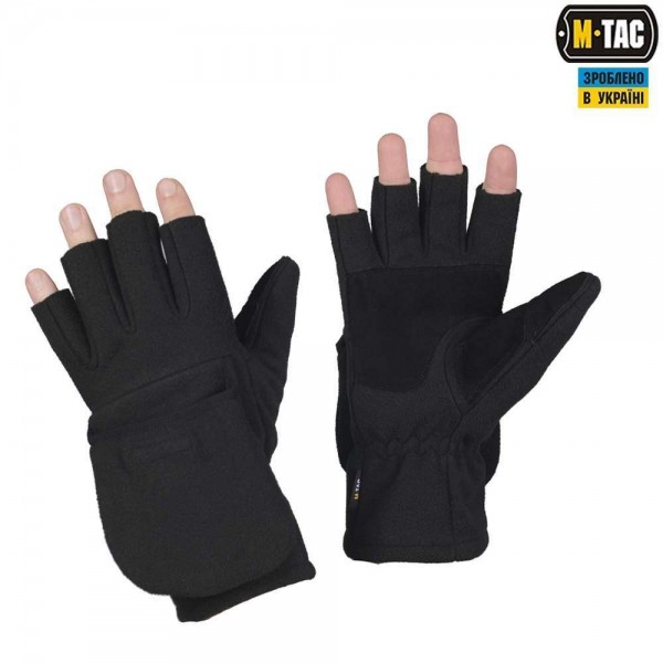 M-Tac перчатки беспалые с клапаном Windblock 295 Black - 90008002 M-Tac перчатки беспалые с клапаном Windblock 295 Black - 90008002