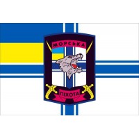 Флаг 1 ОБМП (отдельный батальон морской пехоты) 36 ОБрМП ВМС Украины