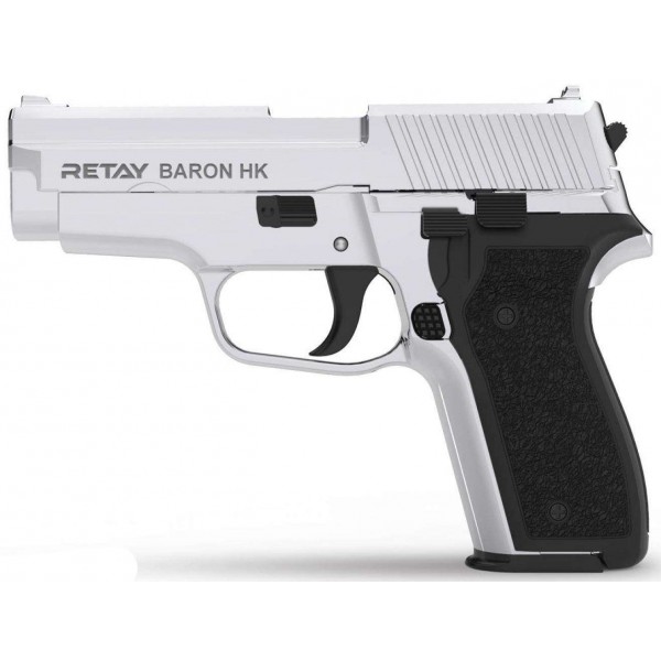 Шумовой пистолет Retay Arms Baron HK Nickel - 3469355