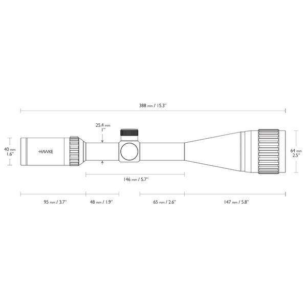 Прицел оптический Hawke Vantage IR 4-16x50 AO (Mil Dot IR R/G) - 3473744