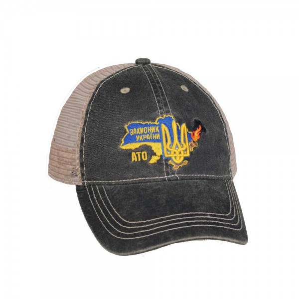 M-Tac бейсболка с сеткой Захисник України черная - 3481320 M-Tac бейсболка с сеткой Захисник України черная - 3481320