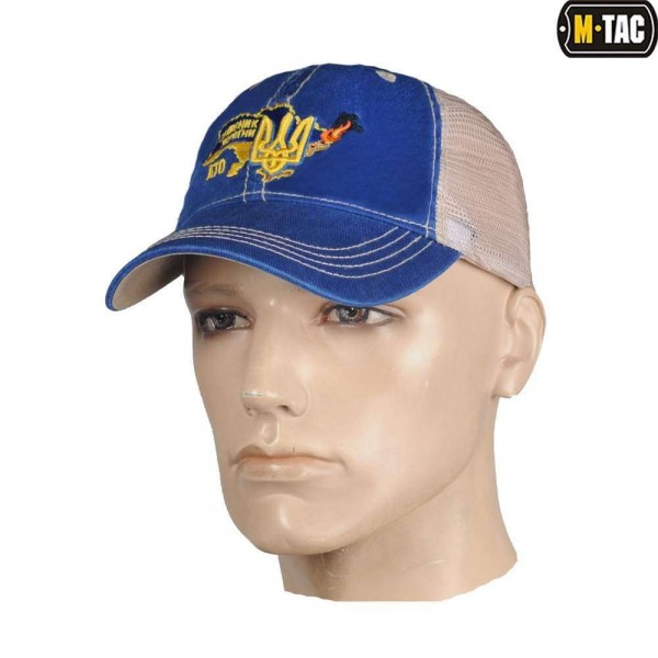 M-Tac бейсболка с сеткой Захисник України синяя - 3481321
