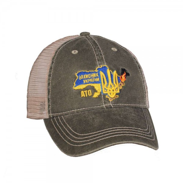 M-Tac бейсболка с сеткой Захисник України олива - 3481323