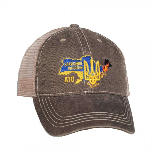 M-Tac бейсболка с сеткой Захисник України серая - 3481324