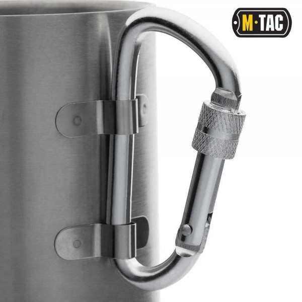 M-Tac термокружка з карабіном нерж. - 60008012 M-Tac термокружка з карабіном нерж. - 60008012