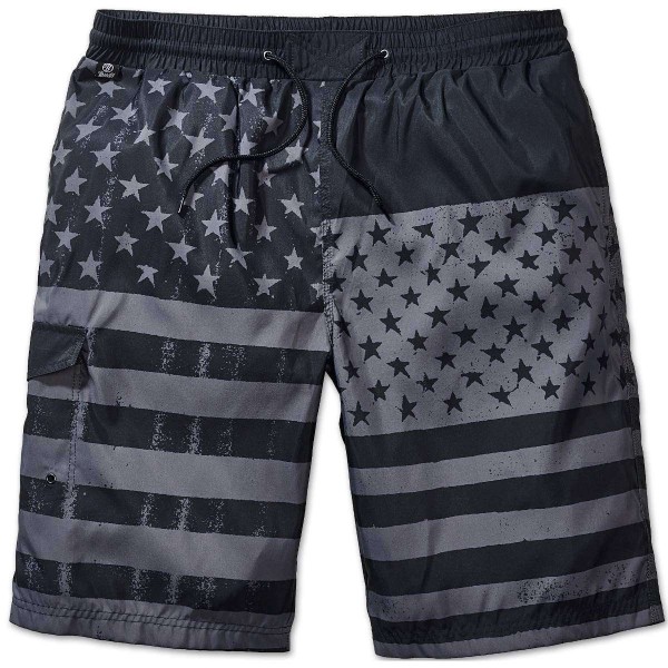 Плавальні шорти Brandit Swimshorts BLACK PRINT - 3487339