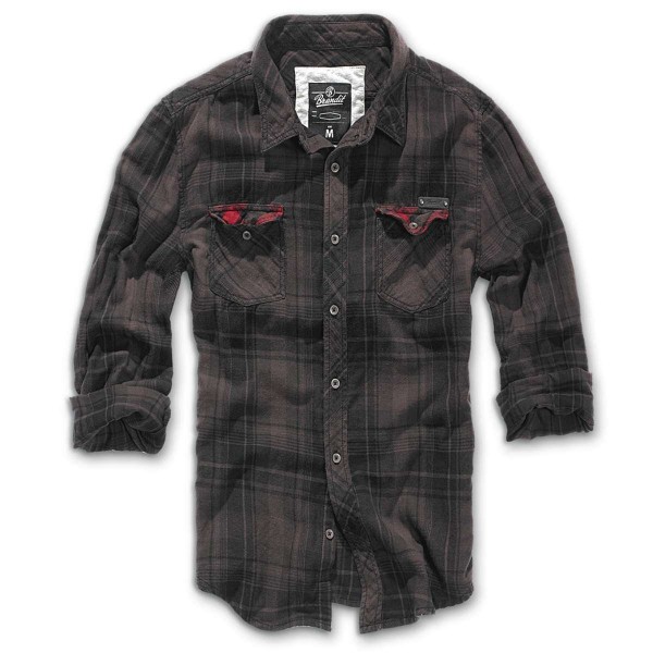 Рубашка Brandit Check Duncan BROWN-BLACK - 3487343 Рубашка Brandit Check Duncan BROWN-BLACK - 3487343