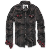 Сорочка Brandit Check Duncan BROWN-BLACK