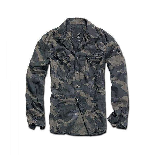 Сорочка Brandit Slimfit Shirt DARKCAMO - 3487354