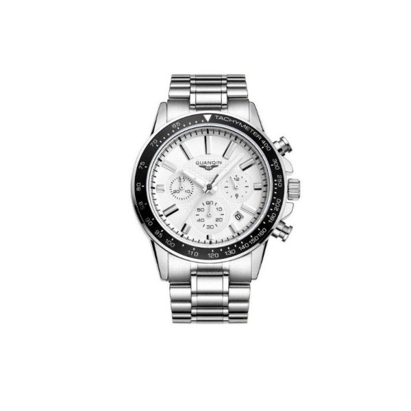 Часы Guanqin Black-White-Silver GS19057 CS - 3487453