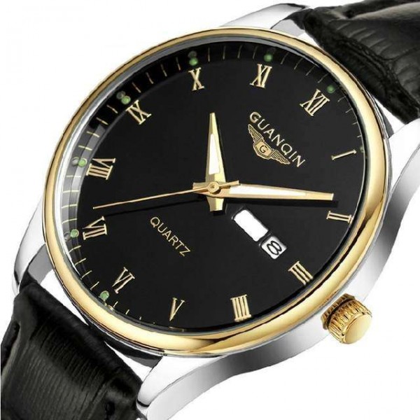 Часы Guanqin Gold-Black-Black GQ11006 CL - 3487455
