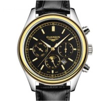 Годинник Guanqin Gold-Black-Black GQ12002-1A CL