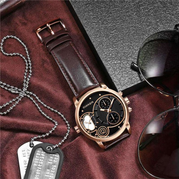 Часы Guanqin Gold-Black-Brown GS19087 CL - 3487473 Часы Guanqin Gold-Black-Brown GS19087 CL - 3487473