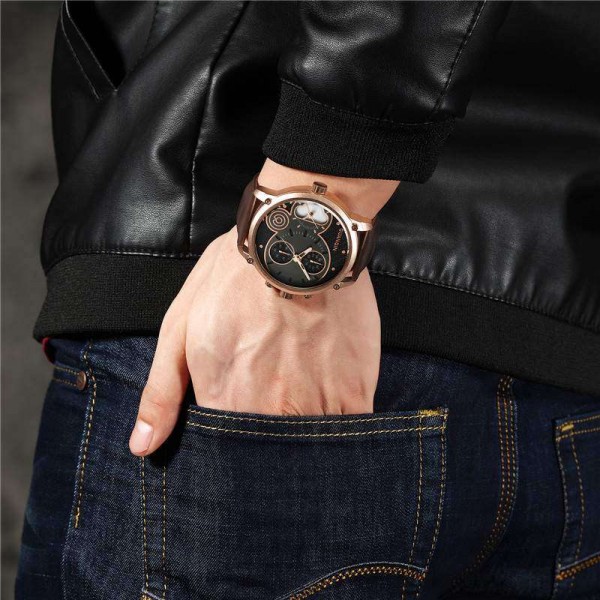 Часы Guanqin Gold-Black-Brown GS19087 CL - 3487473 Часы Guanqin Gold-Black-Brown GS19087 CL - 3487473