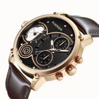 Годинник Guanqin Gold-Black-Brown GS19087 CL