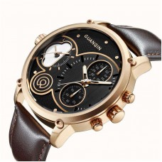 Часы Guanqin Gold-Black-Brown GS19087 CL