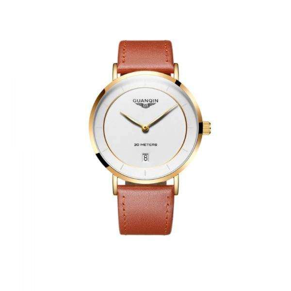 Часы Guanqin Gold-White-LightBrown GS19070 CL - 3487502