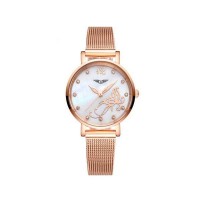 Годинник Guanqin Gold-White-Gold Flower GS19042 CS