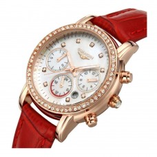 Часы Guanqin Gold-White-Red GQ15001 CL