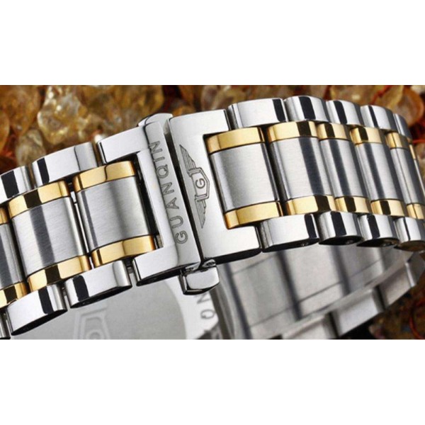 Часы Guanqin Gold-White-SilverGold GQ80007-1A CS - 3487536 Часы Guanqin Gold-White-SilverGold GQ80007-1A CS - 3487536