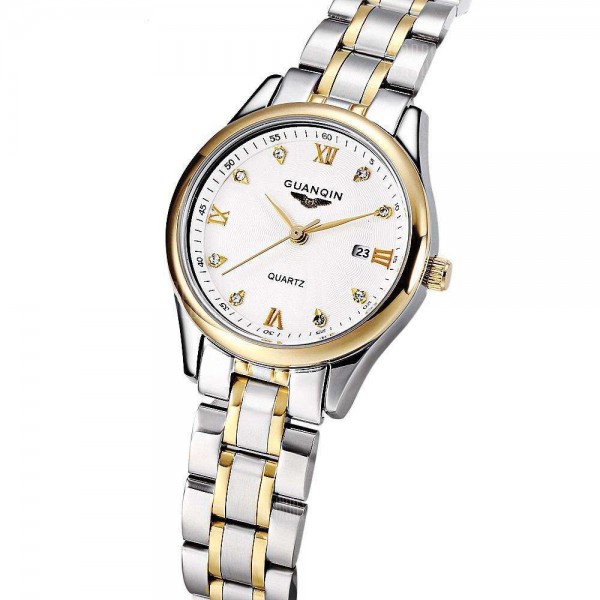 Часы Guanqin Gold-White-SilverGold GQ80007-1A CS - 3487536