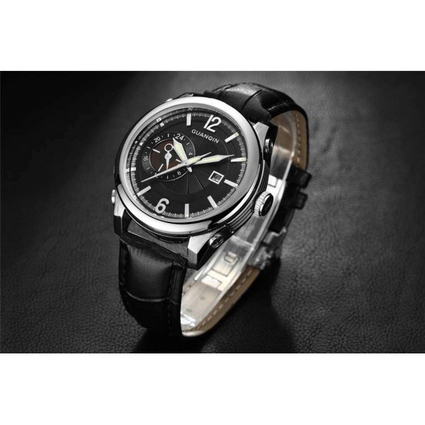 Годинник Guanqin Silver-Black-Black GS19027 CL - 3487547