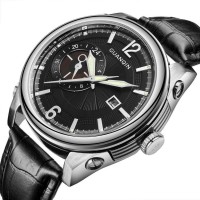 Часы Guanqin Silver-Black-Black GS19027 CL