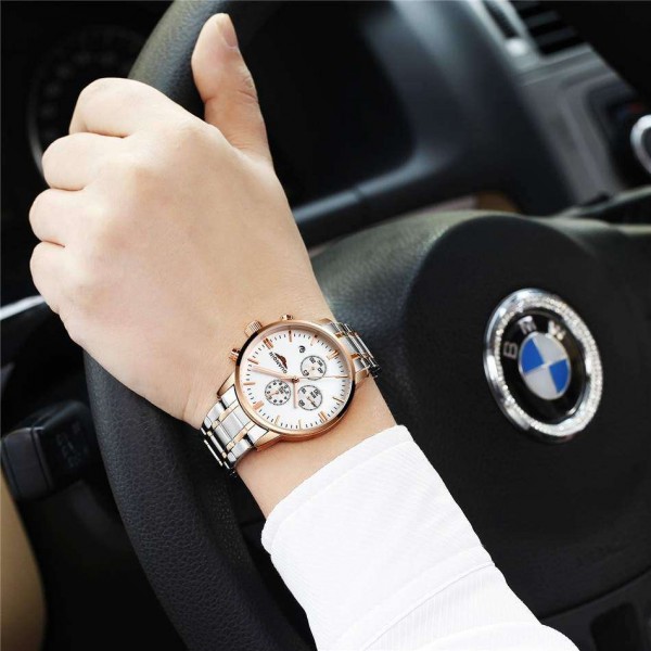 Часы Guanqin Gold-White-SilverGold GQ12006-A CS - 3487558 Часы Guanqin Gold-White-SilverGold GQ12006-A CS - 3487558