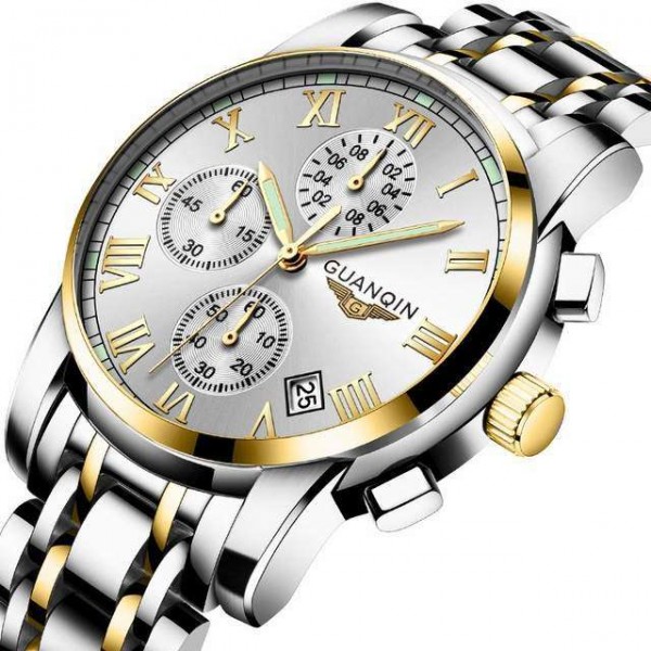 Годинник Guanqin Gold-White-SilverGold GS19095 CS - 3487559