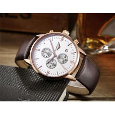 Часы Guanqin Gold-White-Brown GQ12006-A CL