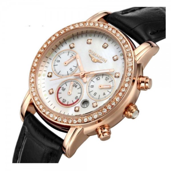 Часы Guanqin Gold-White-Black GQ15001 CL - 3487574