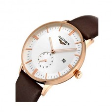 Часы Guanqin Gold-White-Brown GQ13001 CL