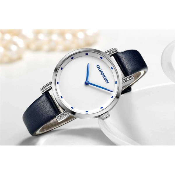 Часы Guanqin Silver-White-Blue GS19111 CL - 3487631
