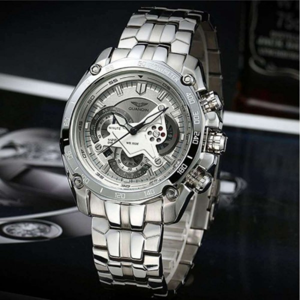 Часы Guanqin Silver-White-Silver GF550 CS - 3487651