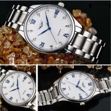 Часы Guanqin Silver-White-Silver GQ80007-1A CS