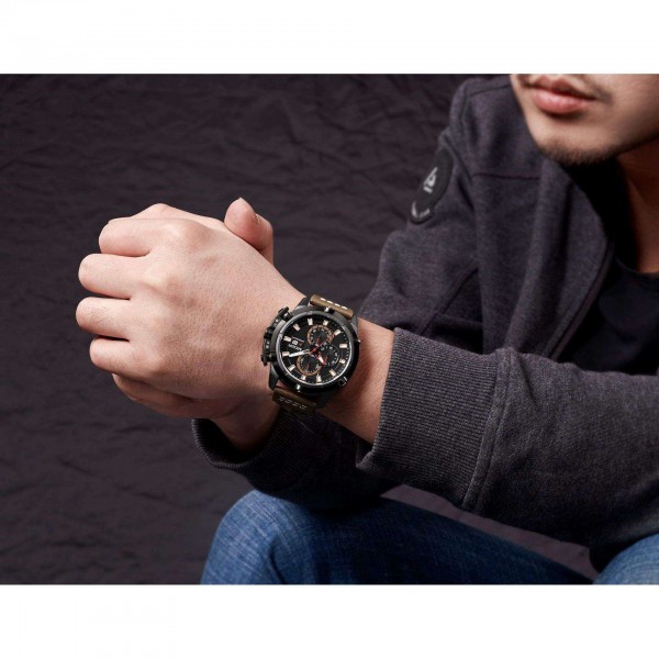 Годинник Megir Black Brown MG2062 - 3487673