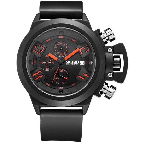 Годинник Megir Black MG2002 - 3487676