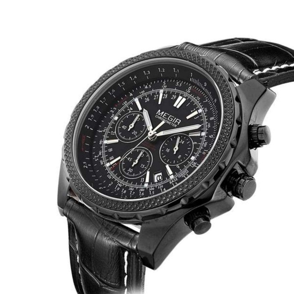 Годинник Megir Black MG2007 - 3487677