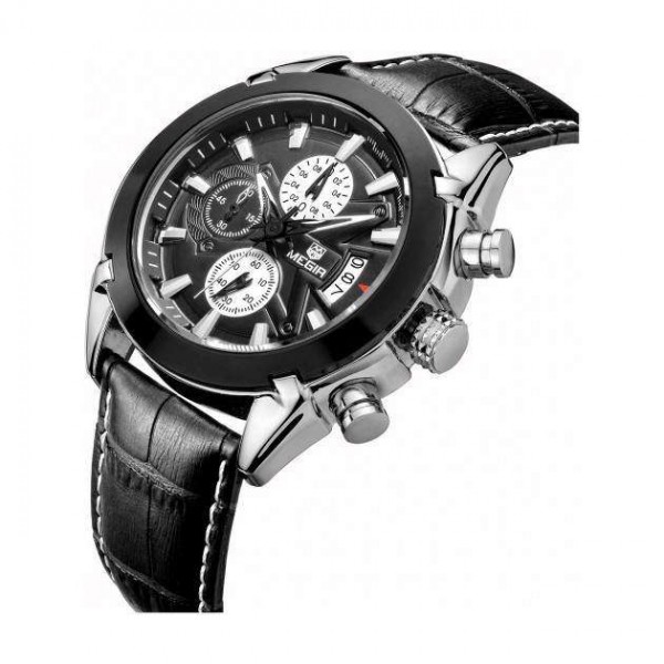 Годинник Megir Black MG2020 - 3487679