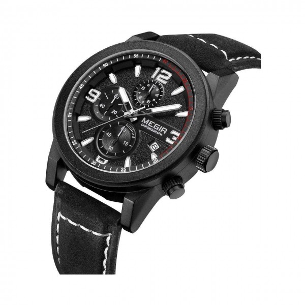 Годинник Megir Black MG2026 - 3487681