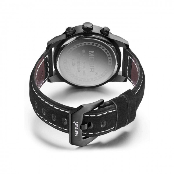 Годинник Megir Black MG2026 - 3487681