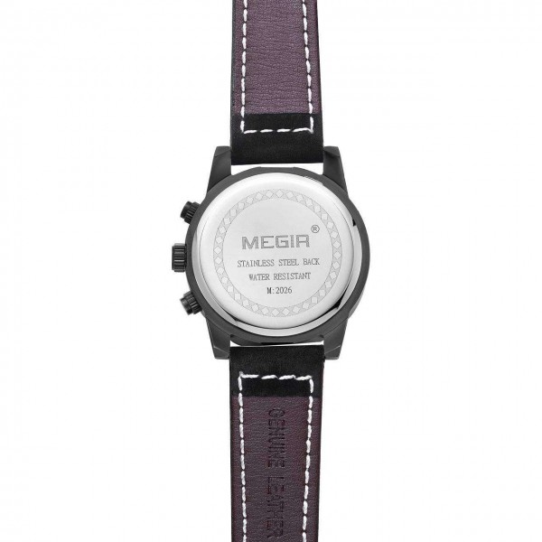 Годинник Megir Black MG2026 - 3487681