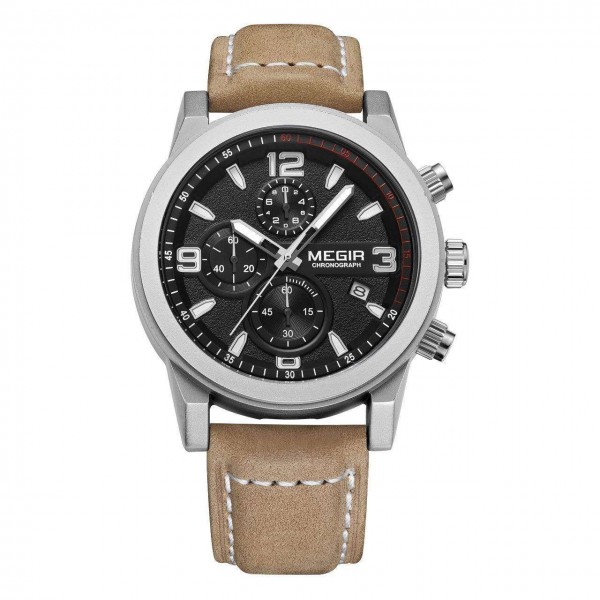 Годинник Megir Black MG2026 - 3487681