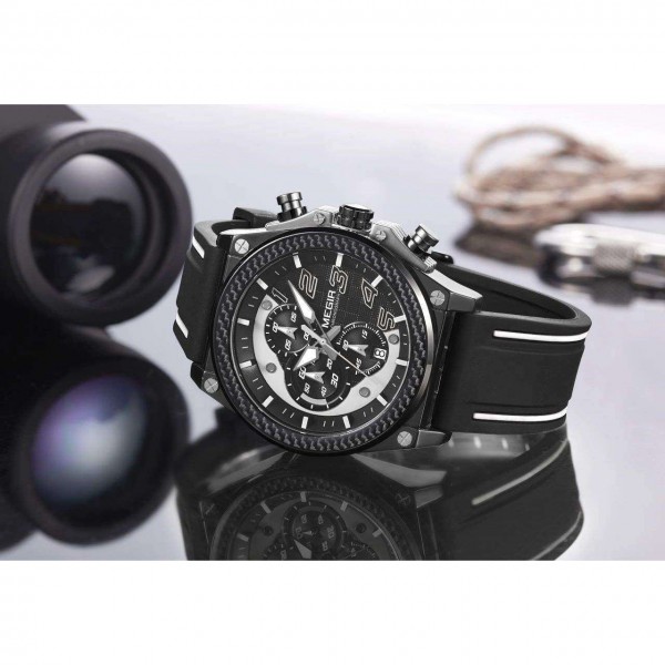 Годинник Megir Black MG2051 - 3487686