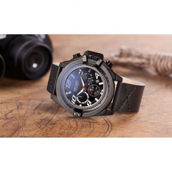 Годинник Megir Black MG2052 - 3487687